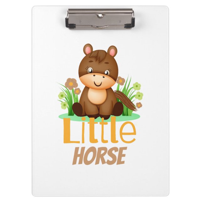 Cute little horse clipboard (Front)