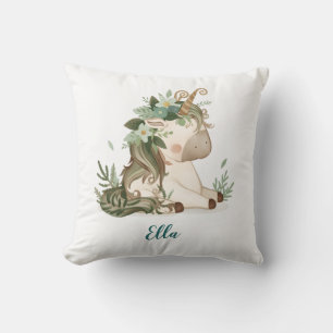 Cute Little Horse Nursery Lumbar Pillow