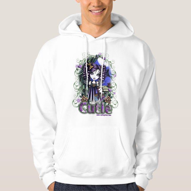 Cute Little Jenny Patchwork Angel Hoodie (Front)