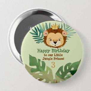 Cute Little Jungle Lion Birthday 10 Cm Round Badge