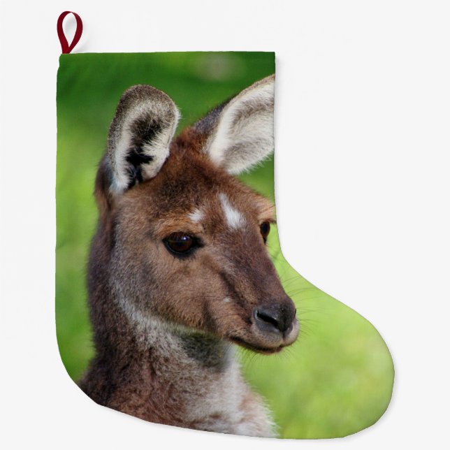 Cute Little Kangaroo Christmas Stocking (Front)