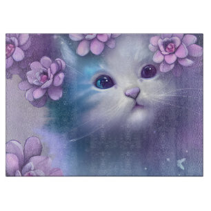 Cute  little kitten cutting board