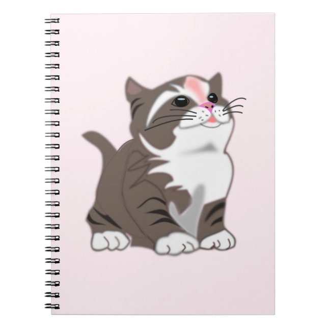Cute Little Kitten Notebook (Front)