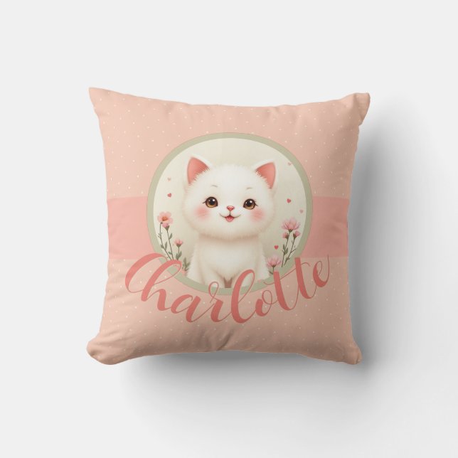 Cute Little Kitty Cat Cushion (Front)