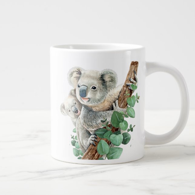 Cute Little Koala Bear Australian Animal Art   Large Coffee Mug (Right)