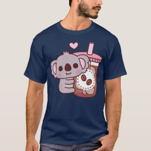 Cute Little Koala Bear Loves Iced Coffee T-Shirt