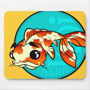 CUTE LITTLE KOI FISH MOUSE PAD