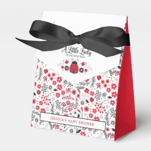 Cute Little Lady Ladybug Baby Shower Favour Box