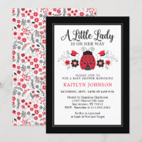 Cute Little Lady Ladybug Baby Shower