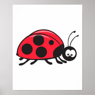 cute little ladybug poster