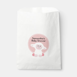 Cute Little Lamb Personalised Baby Shower Favour Bags