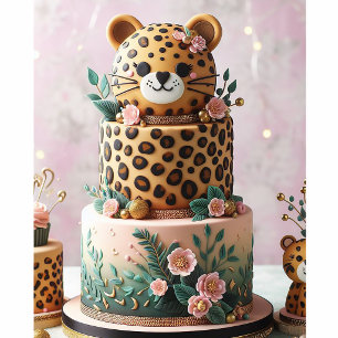 CUTE LITTLE LEOPARD LAYER CAKE