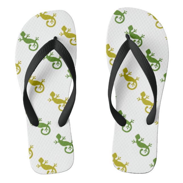 Cute little lizards flip flops (Footbed)