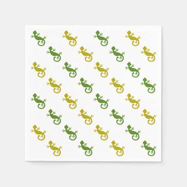 Cute little lizards napkin (Front)
