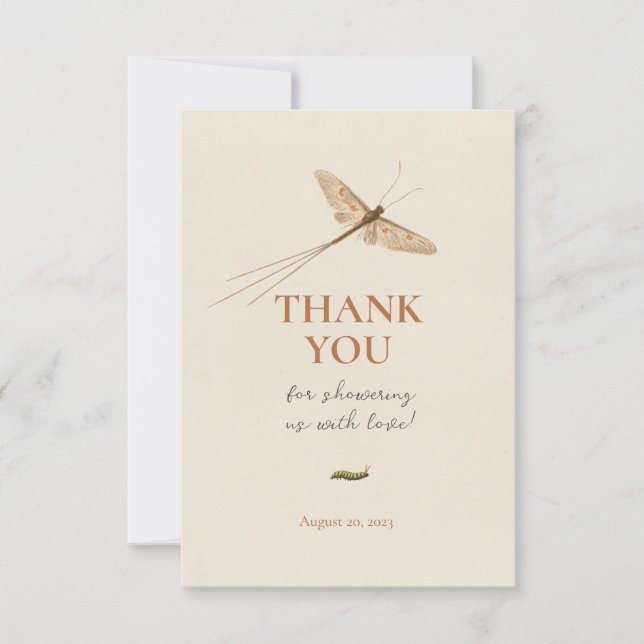 Cute Little Love Bug Baby Shower Thank you (Front)