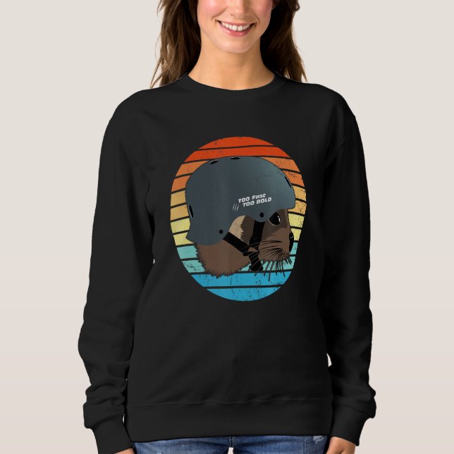 Cute Little Marten Vintage Sunset Sweatshirt (Front)