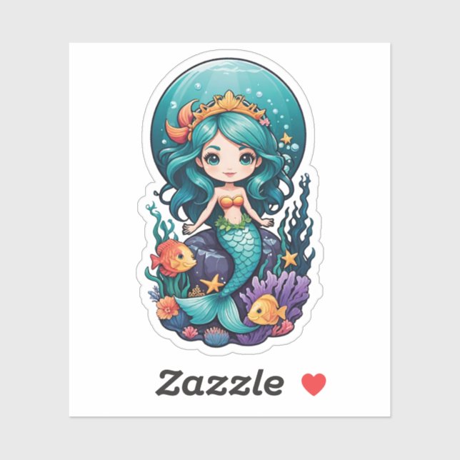 Cute Little Mermaid (Sheet)