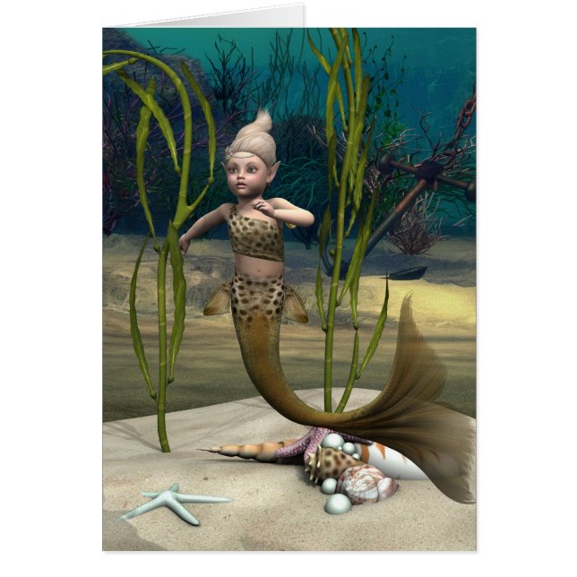Cute Little Mermaid (Front)