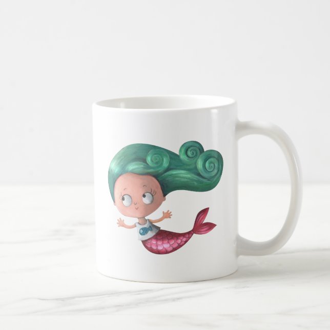 Cute Little Mermaid Coffee Mug (Right)