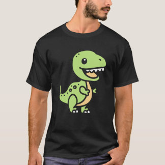 Cute little minimalist tyrannosaurus dinosaur simp T-Shirt