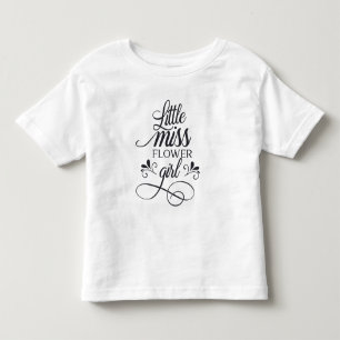 Cute Little Miss Flower Girl   Shirt