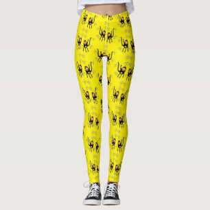 Cute Little Monkey And Bananas Leggings