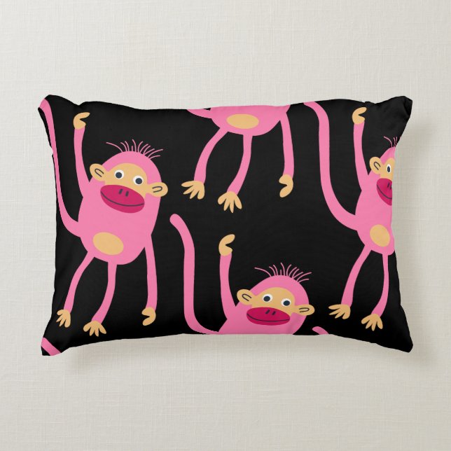 Cute Little Monkey  Decorative Cushion (Front)