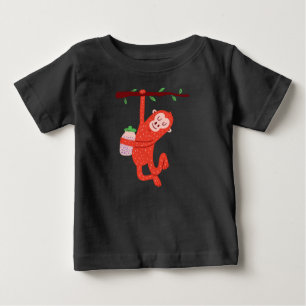 Cute Little Monkey Design Baby T-Shirt