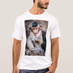 Cute Little Monkey – Playful & Adorable Design T-Shirt