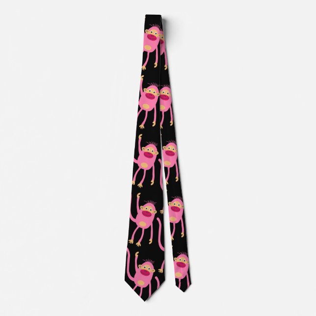 Cute Little Monkey  Tie (Front)