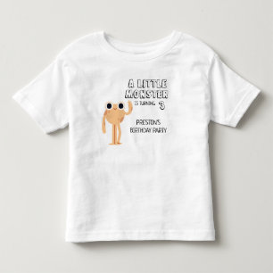 Cute Little Monster Birthday Party for All Ages Toddler T-Shirt