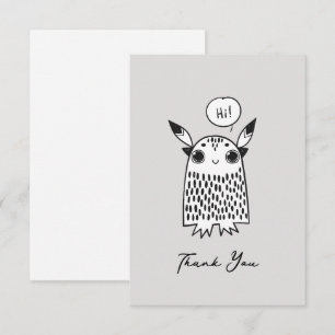 Cute little monster card
