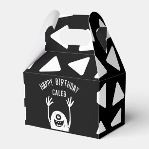 Cute Little Monster Custom Boys Birthday Favour Box