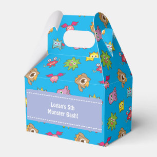 Cute Little Monster Pattern Birthday Party Favour Box
