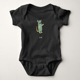Cute Little Monster Personalised Baby Bodysuit
