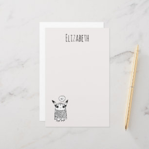Cute little monster stationery