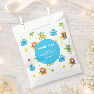 Cute little Monster themed Birthday party Favour Bags