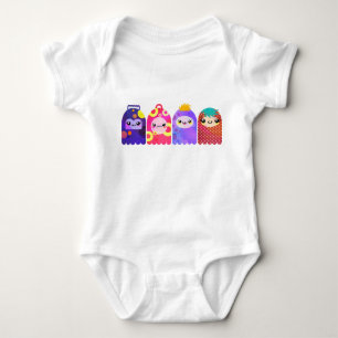 Cute little monsters baby bodysuit