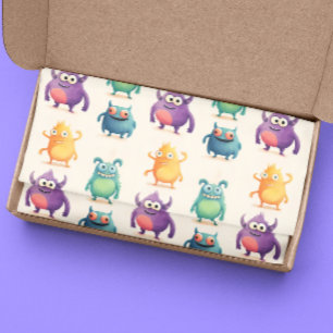 Cute Little Monsters Child Party Kids Tissue Paper