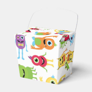 Cute Little Monsters Party Pattern Favour Box