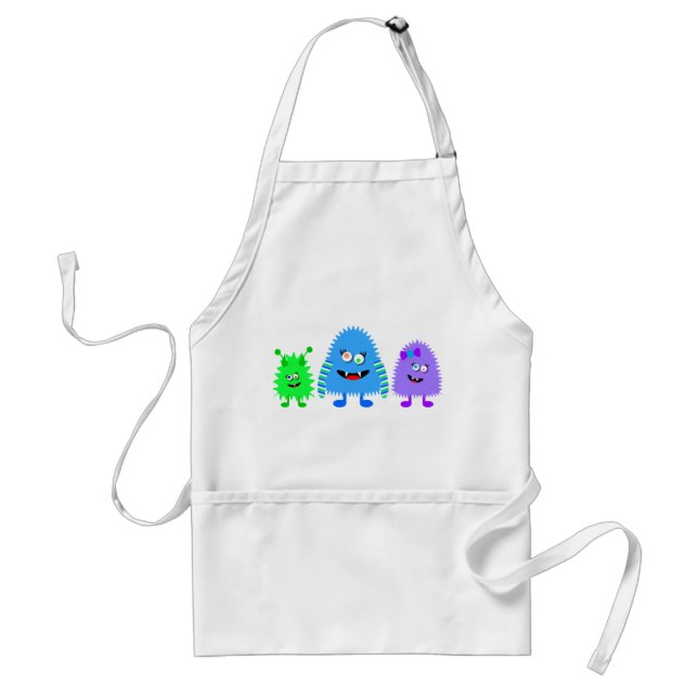 Cute Little Monsters Standard Apron (Front)