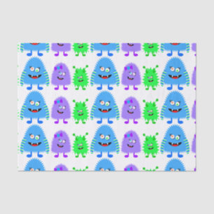 Cute Little Monsters Tissue Paper