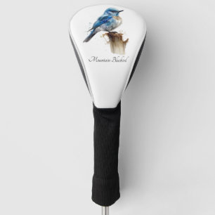 cute little mountain bluebird customisable golf head cover