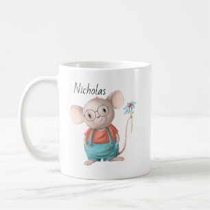Cute Little Mouse Animal Cartoon Coffee Mug
