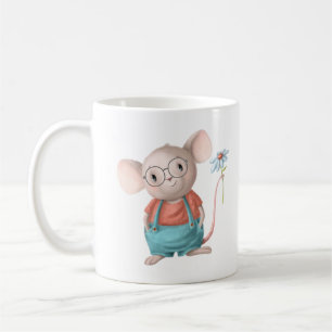 Cute Little Mouse Animal Cartoon  Paper Plates Nap Coffee Mug