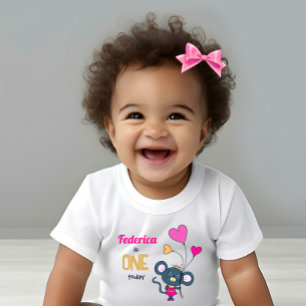 Cute little mouse baby bodysuit
