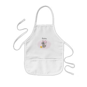 Cute Little Mouse with Cheese Aprons