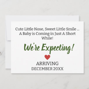 Cute Little Nose, Sweet Little Smile pregnancy Announcement