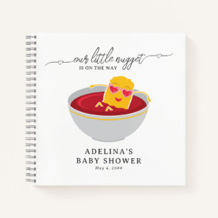 Cute Little Nugget Girl Baby Shower Guest Book
