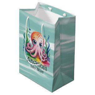 Cute Little Octopus Under The Sea Medium Gift Bag